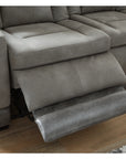 Next-Gen Durapella Performance Fabric Dual Power Reclining Sofa and Loveseat | Slate Gray