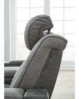 Next-Gen Durapella Performance Fabric Dual Power Reclining Sofa and Loveseat | Slate Gray