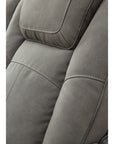 Next-Gen Durapella Performance Fabric Dual Power Reclining Sofa and Loveseat | Slate Gray