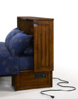 Daisy Murphy Cabinet Bed | Black Walnut Finish