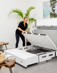 Artesian Cabinet Bed White