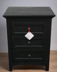 New Traditions Nightstand - Black | Hidden Storage