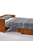 Cube Murphy Cabinet Bed & Mattress | Cherry
