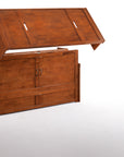 Cube Murphy Cabinet Bed & Mattress | Cherry