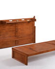 Cube Murphy Cabinet Bed & Mattress | Cherry