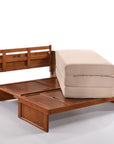 Cube Murphy Cabinet Bed & Mattress | Cherry