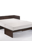 Cube Murphy Cabinet Bed & Mattress | Chocolate