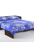 Cube Murphy Cabinet Bed & Mattress | Chocolate