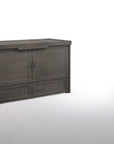 Cube Murphy Cabinet Bed & Mattress | Stonewash Finish