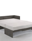 Cube Murphy Cabinet Bed & Mattress | Stonewash Finish