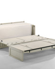 Rustic Cube Murphy Cabinet Bed & Mattress | Vintage White Finish