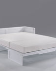 Cube Murphy Cabinet Bed & Mattress | White Finish