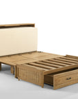Poppy Murphy Cabinet With Mattress Harvest Brown Finish