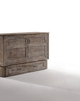 Poppy Murphy Cabinet With Mattress White Bark Finish