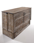 Poppy Murphy Cabinet With Mattress White Bark Finish