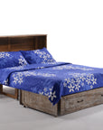 Poppy Murphy Cabinet With Mattress White Bark Finish