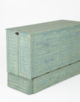 Poppy Murphy Cabinet With Mattress Seafoam Finish