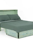 Poppy Murphy Cabinet With Mattress Seafoam Finish
