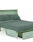 Poppy Murphy Cabinet With Mattress Seafoam Finish