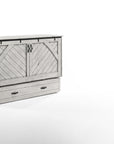 Ranchero Murphy Cabinet With Mattress Wildwood Vintage White Finish