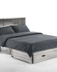 Ranchero Murphy Cabinet With Mattress Wildwood Vintage White Finish