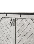 Ranchero Murphy Cabinet With Mattress Wildwood Vintage White Finish