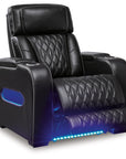 Boyington Dual Power Leather Recliner | Black