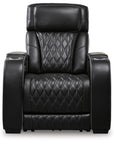 Boyington Dual Power Leather Recliner | Black