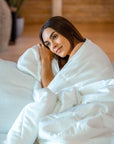 Cooling Comforter Set – Temperature-Regulating Eucalyptus Silk Comforter & Pillow Shams