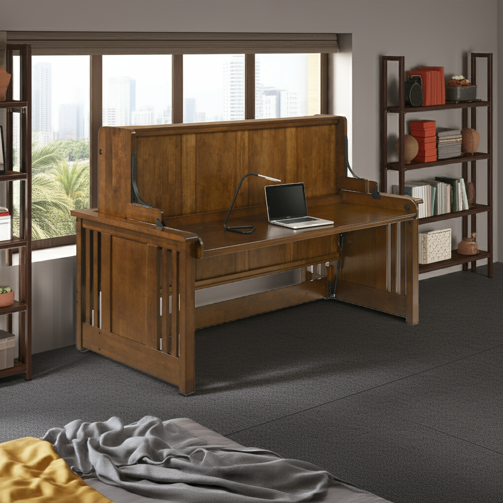 The Artisan Desk Bed: A Smart, Stylish Solution for Small Spaces