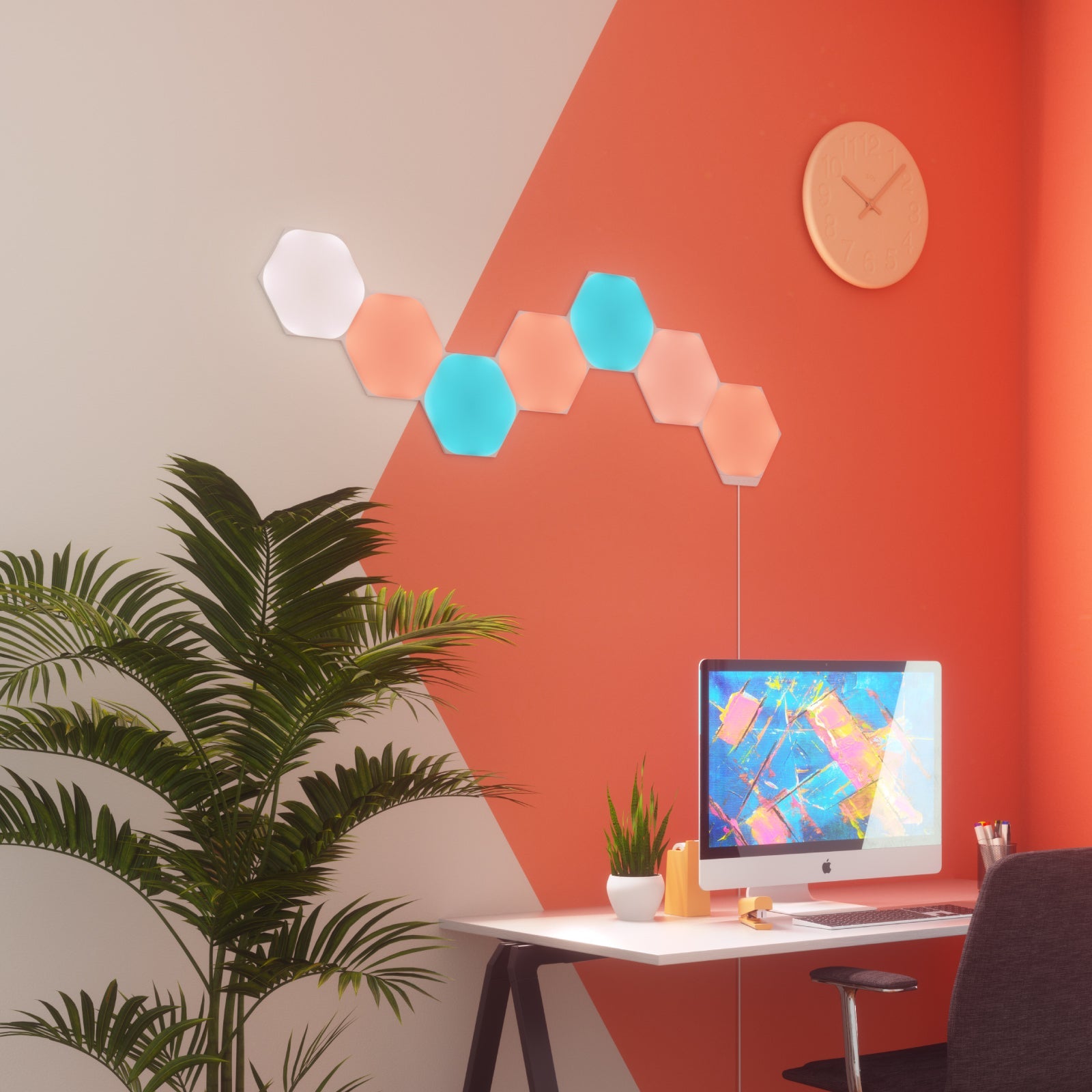け*む様 Nanoleaf Shapes - Hexagons Smarter Nanoleaf Shapes Hexagons | Smart LED Light Panel Kit (16 Panels