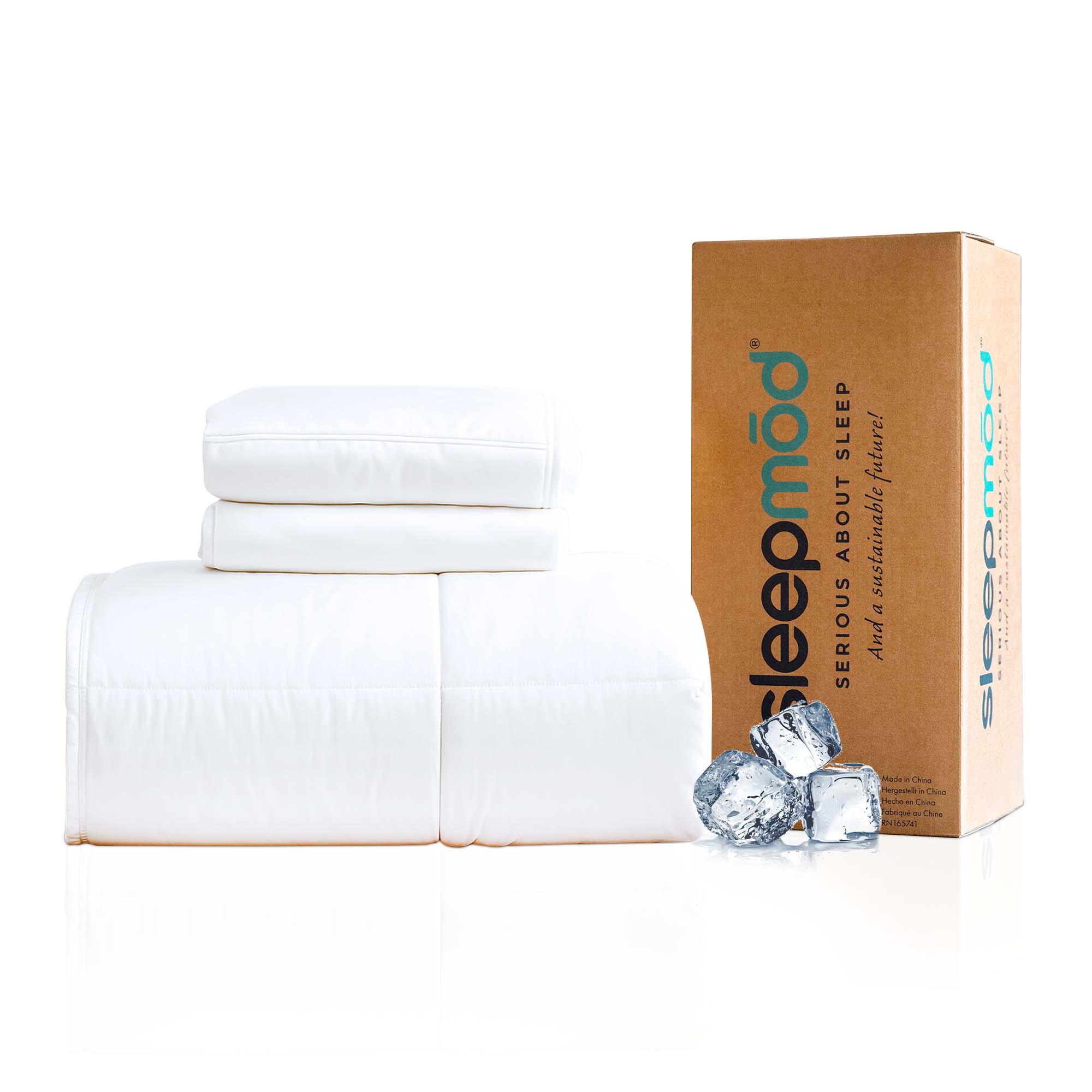 Cooling Comforter Set – Temperature-Regulating Eucalyptus Silk Comforter &amp; Pillow Shams