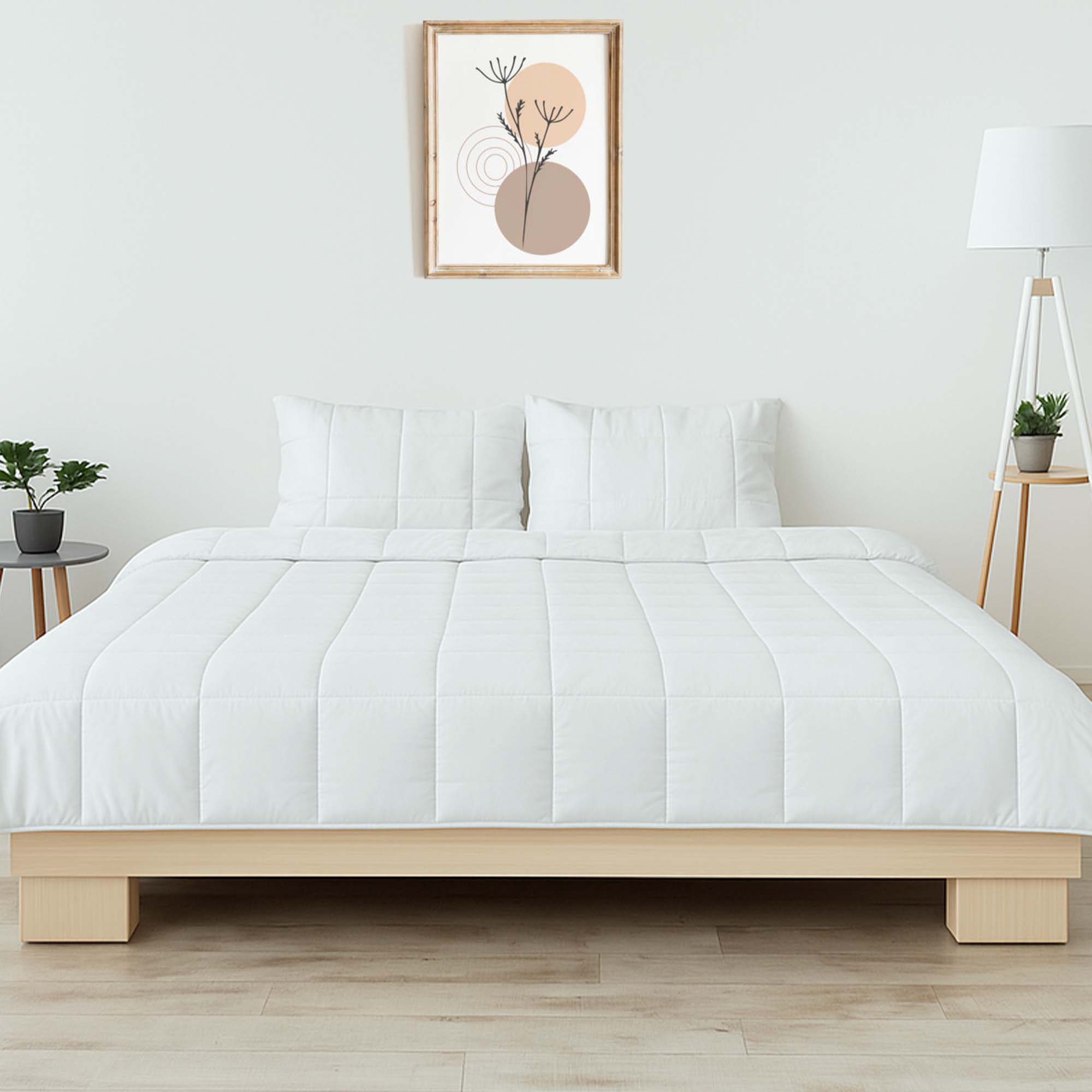 Cooling Comforter Set – Temperature-Regulating Eucalyptus Silk Comforter &amp; Pillow Shams