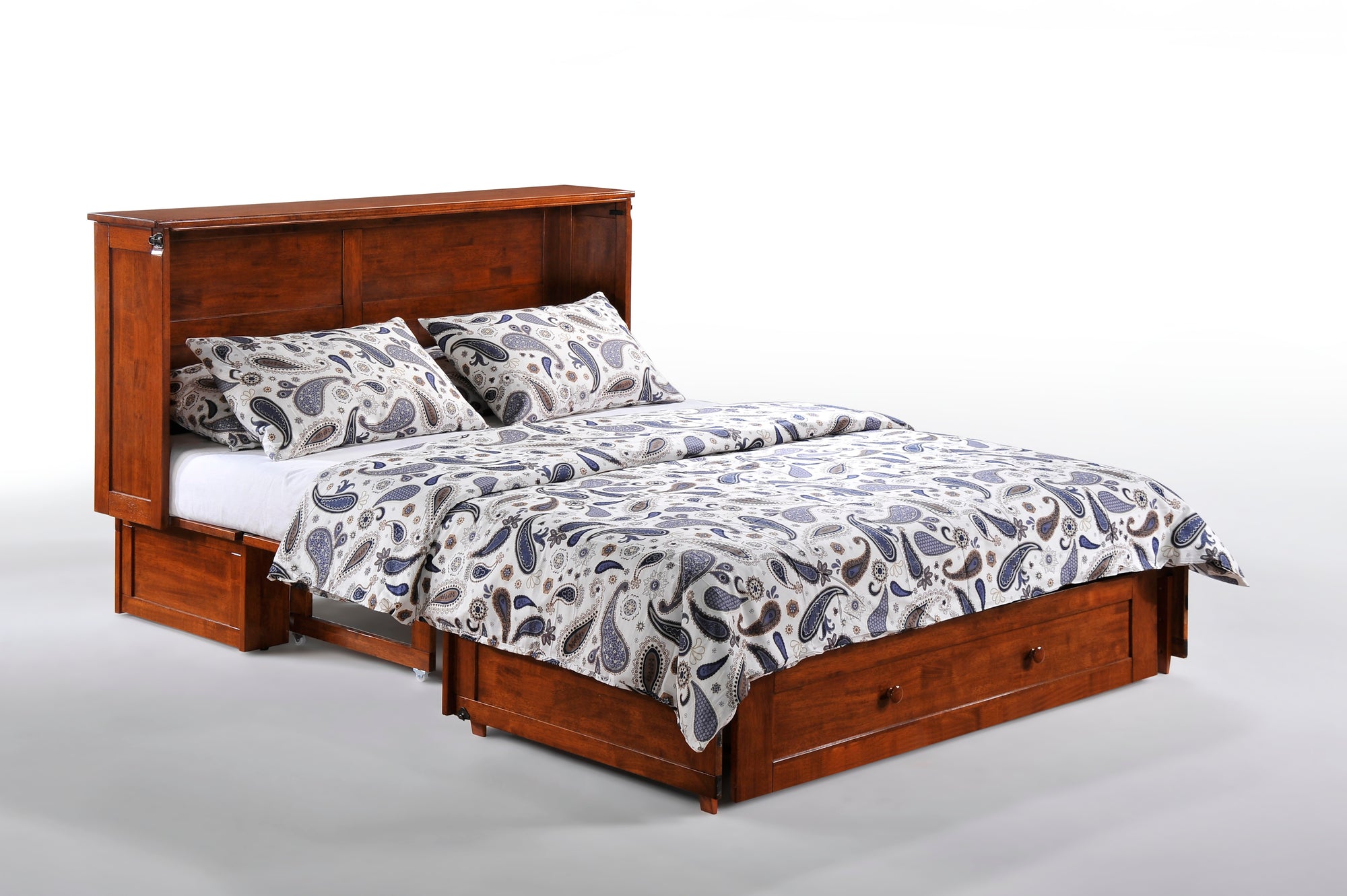 Clover Murphy Cabinet Bed - Cherry Finish