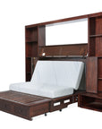 New Traditions Murphy Bed Bookshelf Unit - Espresso