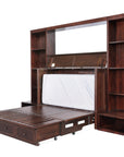 New Traditions Murphy Bed Bookshelf Unit - Espresso