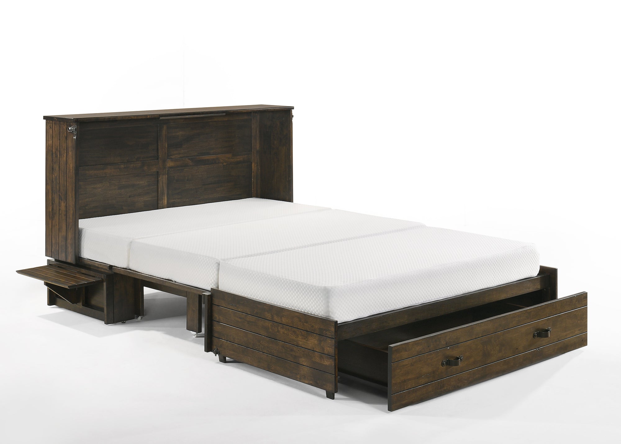 Ranchero Murphy Cabinet With Mattress Wildwood Finish