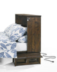 Ranchero Murphy Cabinet With Mattress Wildwood Finish