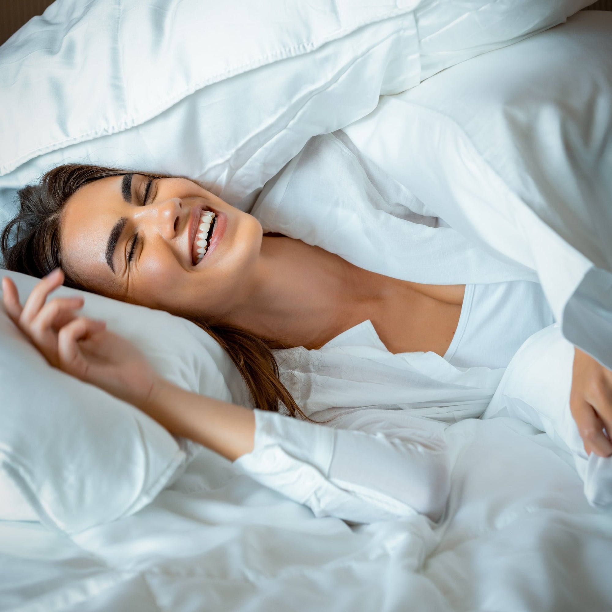 Cooling Comforter Set – Temperature-Regulating Eucalyptus Silk Comforter &amp; Pillow Shams